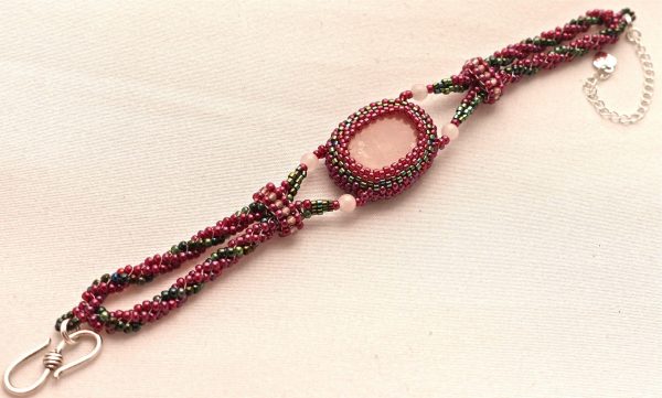Bracelet femme rose opale, Bijoux d'Art Magenta, Indre-et-Loire, 37